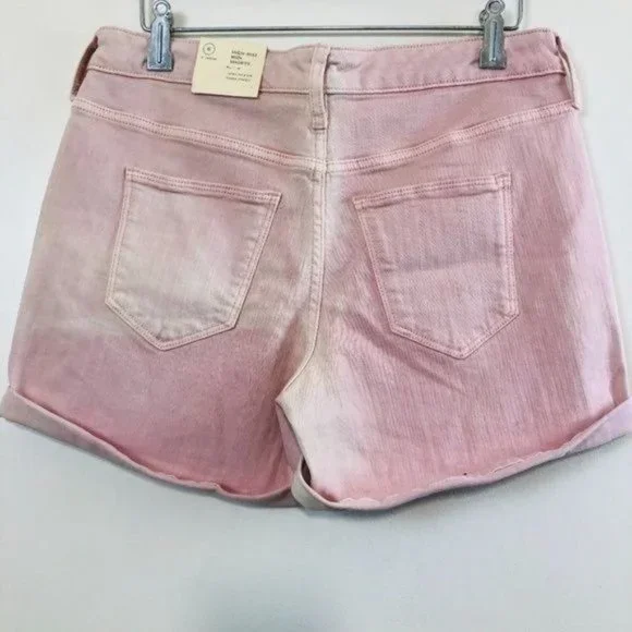 Sold NWT Universal Thread Pink Midi- Fitted Hip Shorts- Size 6 - Picture 6 of 8